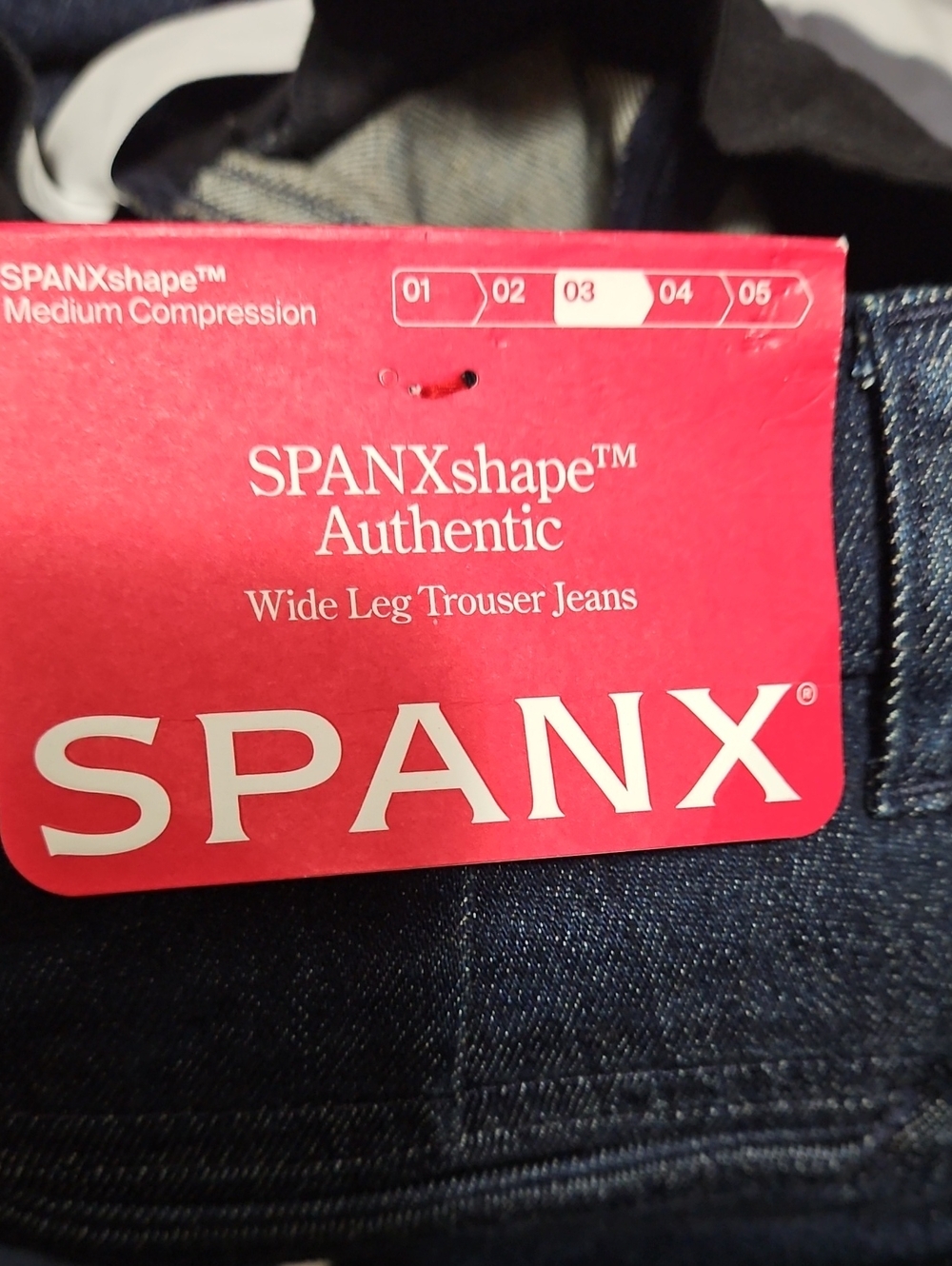 Spanx Wide-Leg High-Rise Trouser Denim Jeans-NWT - Picture 12 of 14
